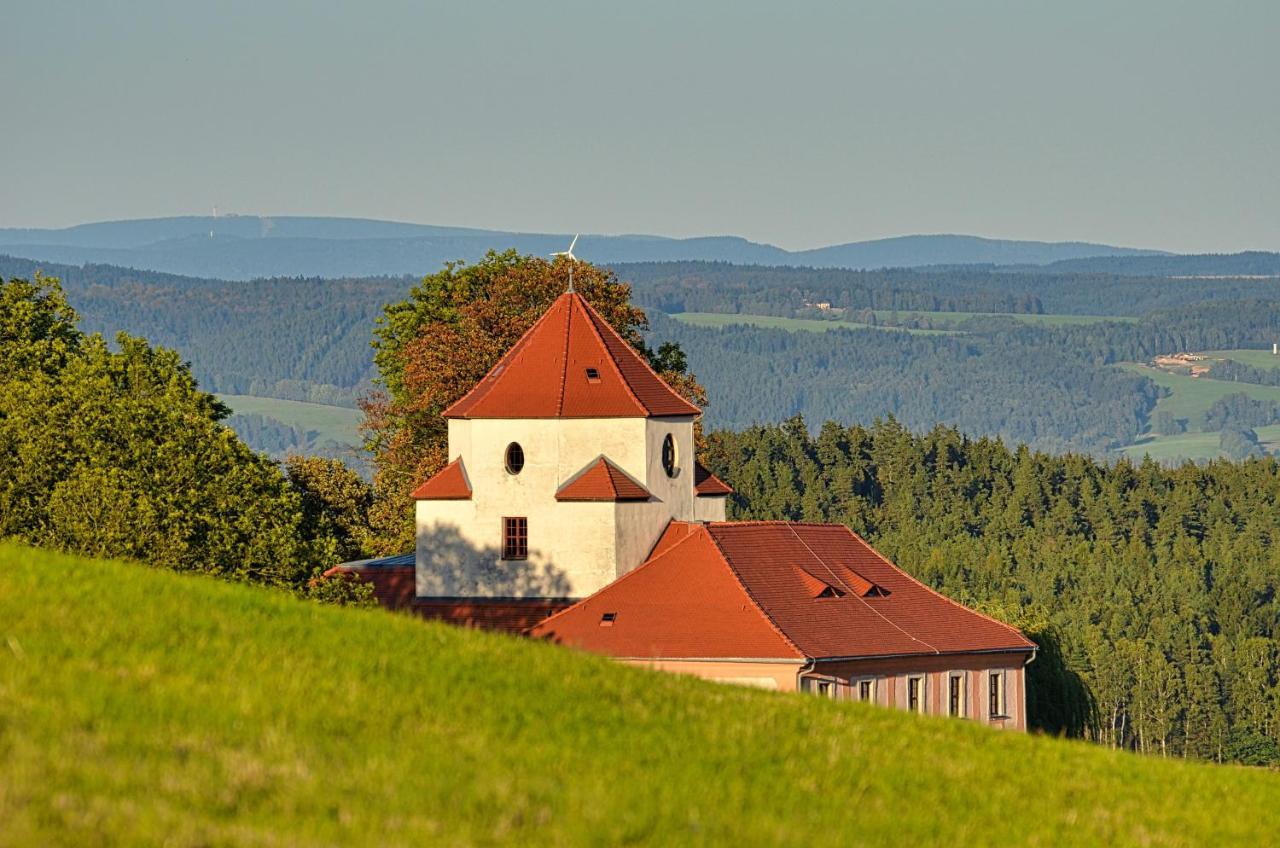 Hotel Garni Schloss Schoenberg Bad Brambach Zewnętrze zdjęcie