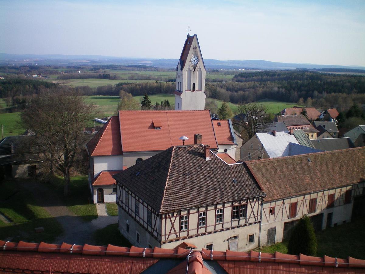 Hotel Garni Schloss Schoenberg Bad Brambach Zewnętrze zdjęcie